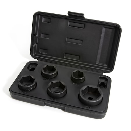 Steelman 5-Piece 3/8" Drive Low Profile Oil Filter Socket Set 42275